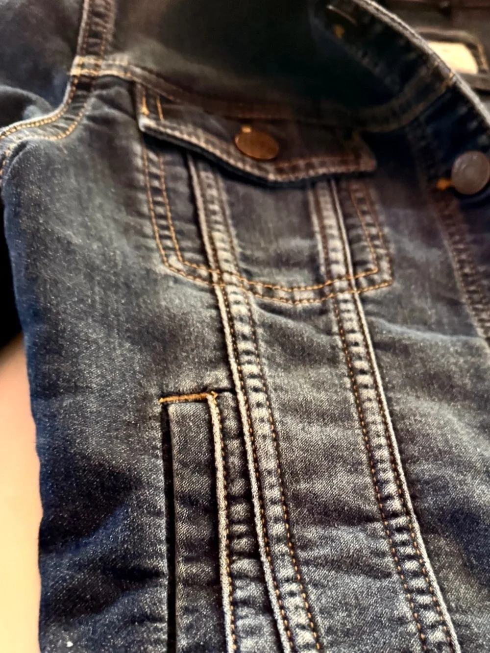 GapKids 1969 Premium Denim Trucker Jacket | Dark Wash | CLASSIC